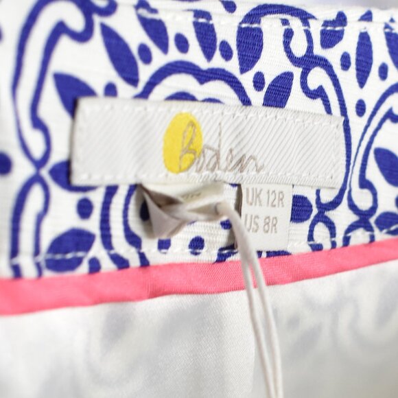 Boden Gabriella Pencil Skirt Blue Sun Tile NEW - 8 - Picture 7 of 8